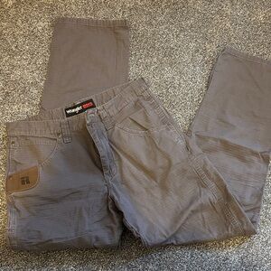 Wrangler Men's Gray Cargo Work Pants